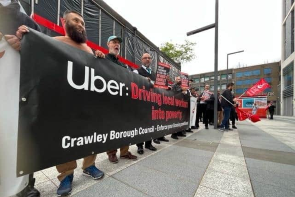 Gatwick Taxi Drivers Strike Back: ‘Uber Is Stealing Our Rides